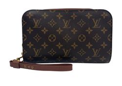 Clutch Orsay,Canvas,Mono,Marron,AR2057,3